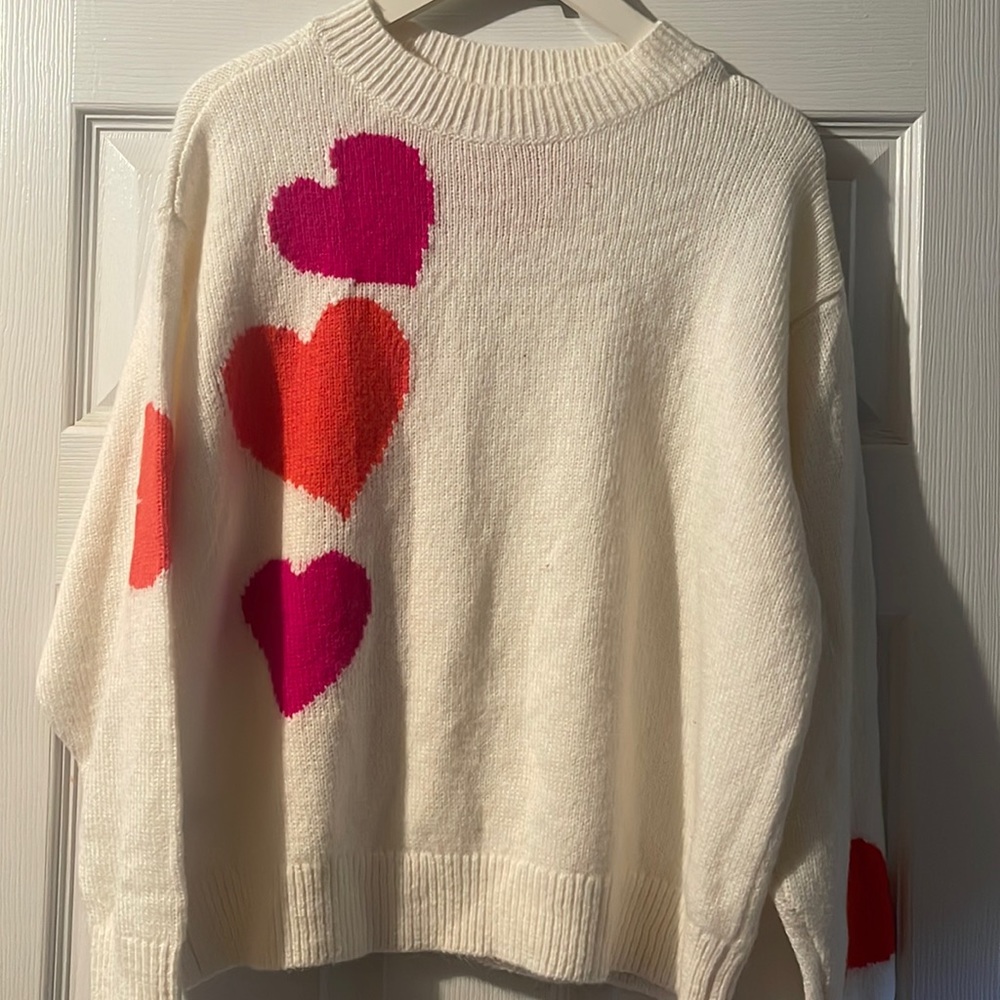 Lou & grey for loft Heart Sweater